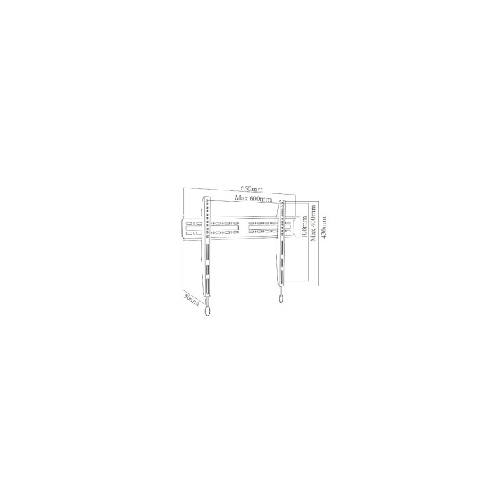 SOPORTE TV APPROX PARED APPST04 30P - 63P NEGRO