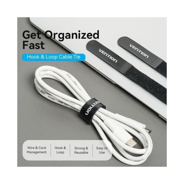 TIRAS ORGANIZADORA VENTION 12CM BLACK