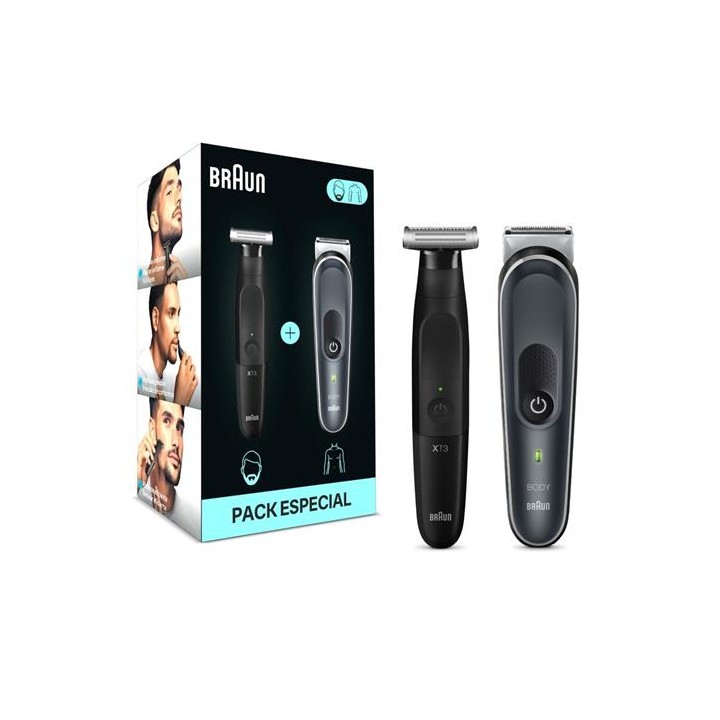 Braun BG5360 y XT3100 Pack Especial de Recortadora y Afeitadora