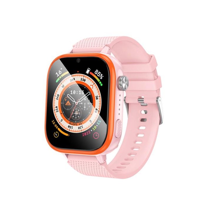 Hoco Y101 4G Smartwatch para Niños con SIM y GPS Rosa