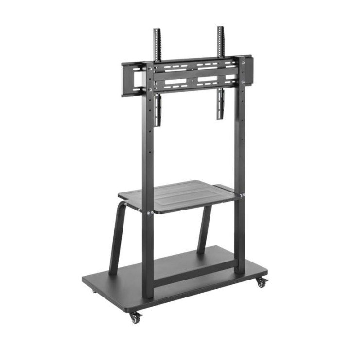 SOPORTE TV MONITOR AISENS SUELO CON RUEDAS 37-100 150KG BLACK/SILVER
