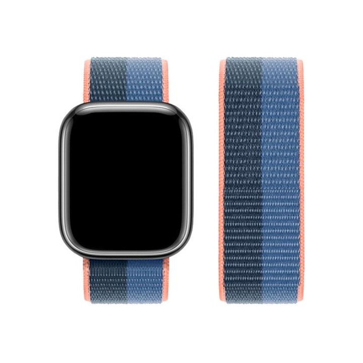 Hoco iWatch WA02 Original Series Loop Type Nylon Strap (38/40/41mm) Deep Blue Bird Feather