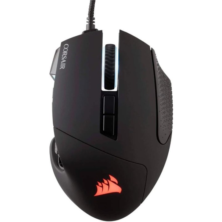 RATON GAMING CORSAIR SCIMITAR ELITE RGB USB 16K DPI BLACK