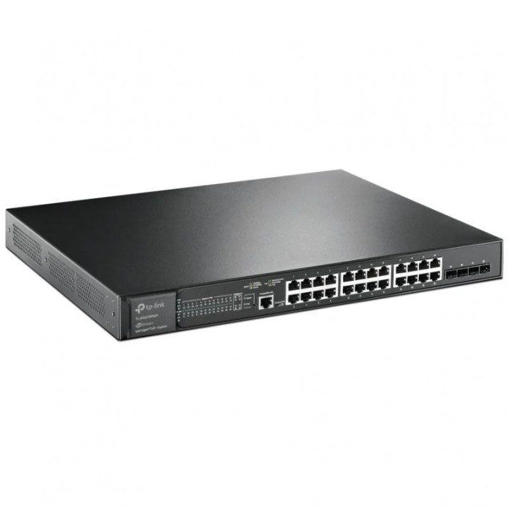 SWITCH TP-LINK 24 PUERTOS GIGABIT POE+ 4 PUERTOS 10GE SFP+ L2+