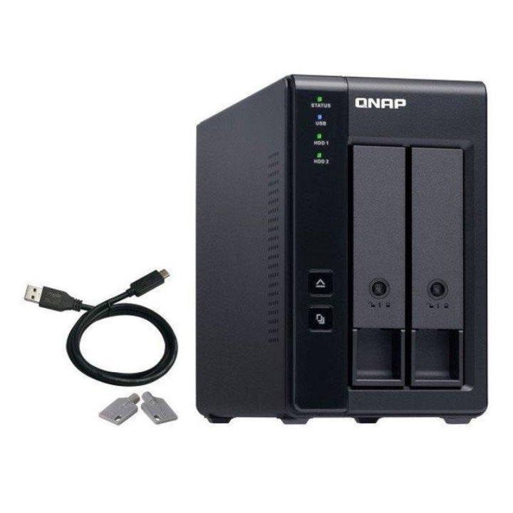 UNIDAD EXTERNA QNAP 2 HDD 3.5-2.5 TR-002 USB-C