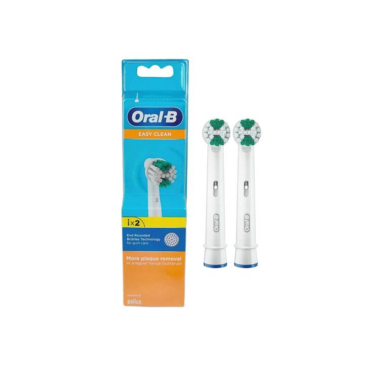 Braun Oral-B 2 Cabezales de Recambio Easy Clean (EB17B-2)