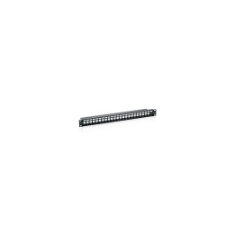 EQUIP PATCH PANEL VACIO CAT.6 APANTALLADO 24 PUERTOS KEYSTONE 1U 769124
