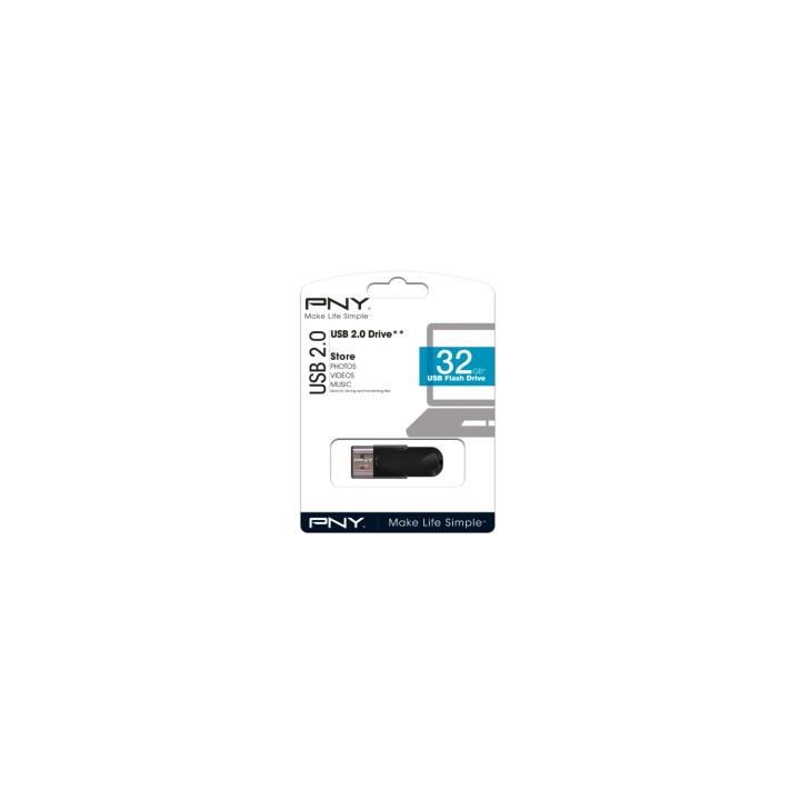 MEMORIA USB PNY 32GB NEGRO FD32GATT4-EF