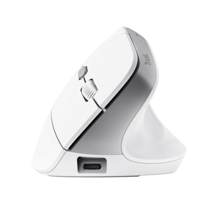 RATON TRUST BAYO II ERGONOMICO ECO 2400 DPI WIRELESS RECARGABLE WHITE