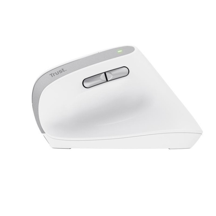 RATON TRUST BAYO II ERGONOMICO ECO 2400 DPI WIRELESS RECARGABLE WHITE