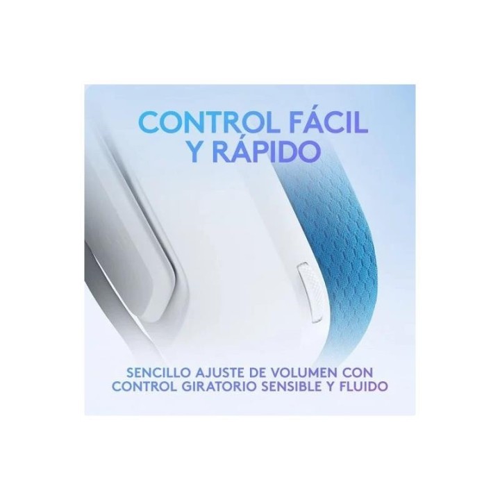 AURICULARES + MICROFONO LOGITECH GAMING G335 JACK 3.5MM WHITE/BLUE