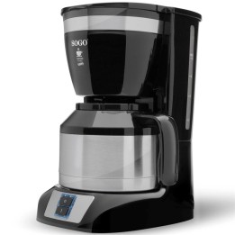 Sogo Cafetera Goteo 1L 800W 10 Tazas con Jara de Acero Inox (CAF-SS-5660)