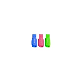 MEMORIA USB 2.0 SANDISK CRUZER BLADE 16 GB PACK 3 SDCZ50C-016G-B46T
