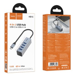 Adaptador USB-C Hoco HB1C USB-C a 4x USB 3.0