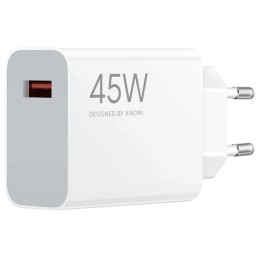 Xiaomi 45W Charging Turbo Power Cargador Intelingente USB-A Blanco