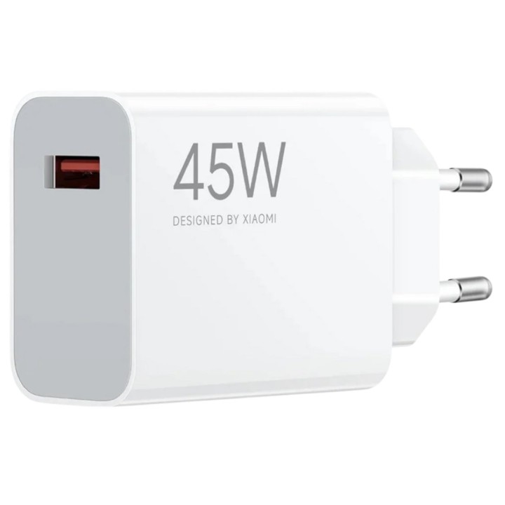 Xiaomi 45W Charging Turbo Power Cargador Intelingente USB-A Blanco