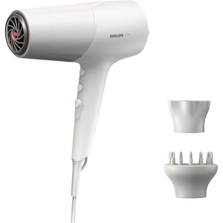 Philips BHD501/20 Secador de Pelo 2.100W con DIfusor Blanco