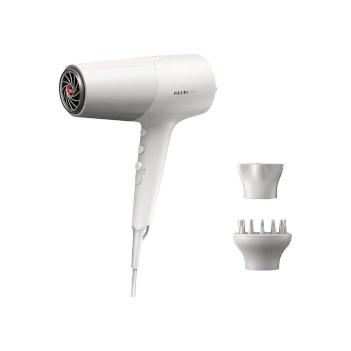 Philips BHD501/20 Secador de Pelo 2.100W con DIfusor Blanco