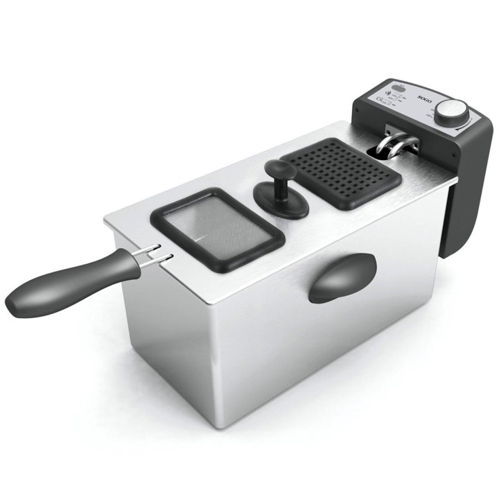 Sogo Freidora 3 Litros 2000W Acero Inoxidable (FRE-SS-10425)