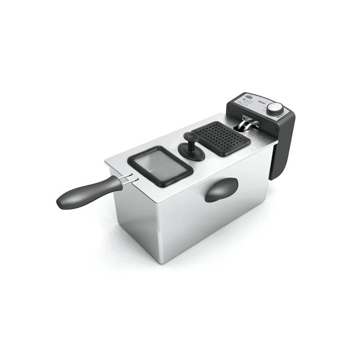 Sogo Freidora 3 Litros 2000W Acero Inoxidable (FRE-SS-10425)