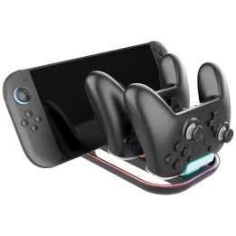 Nacon Base de Carga para 2 Mandos Pro Controler Nintendo Switch 2 (SWITCHNEWTRICHARGER)
