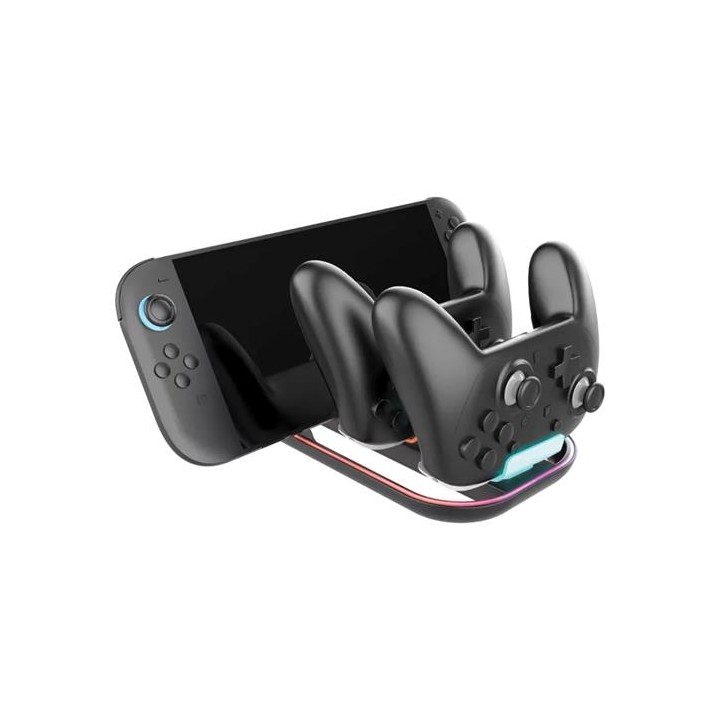 Nacon Base de Carga para 2 Mandos Pro Controler Nintendo Switch 2 (SWITCHNEWTRICHARGER)