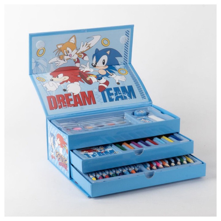 Maletin papeleria coloreable Sonic the Hedgehog