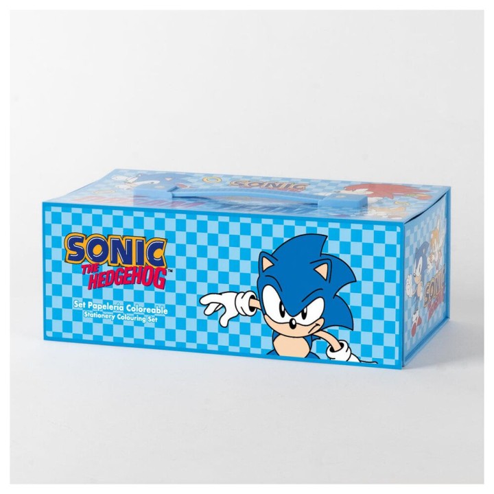 Maletin papeleria coloreable Sonic the Hedgehog