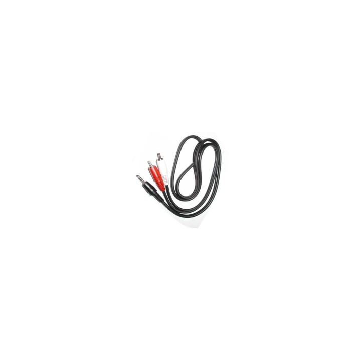 CABLE AUDIO ESTEREO MINI JACK M A 2RCA M 2.5MT EQUIP 14709207
