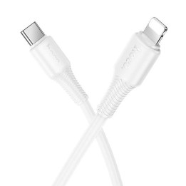 Cable USB-C a Lightning Hoco X120 PD27W 1 Metro Blanco