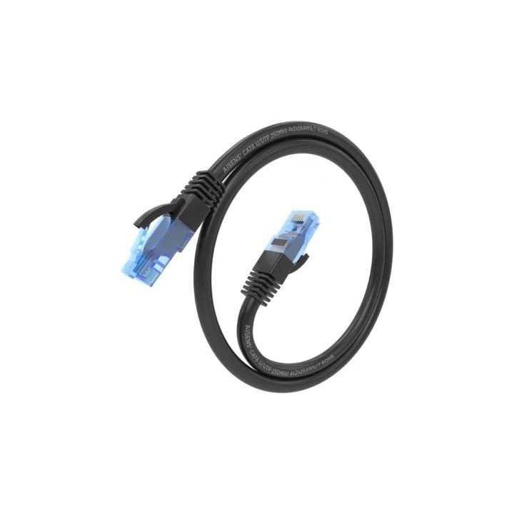 CABLE DE RED CAT.6 UTP 0.50M AISENS BLACK