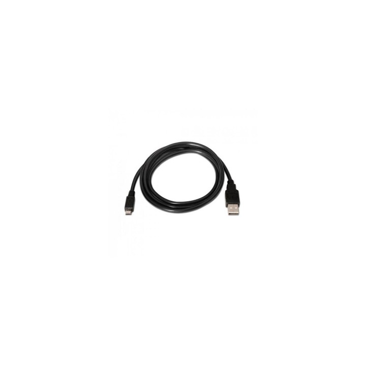 CABLE USB A M A MICRO USB B M 0.8MT AISENS NEGRO A101-0027