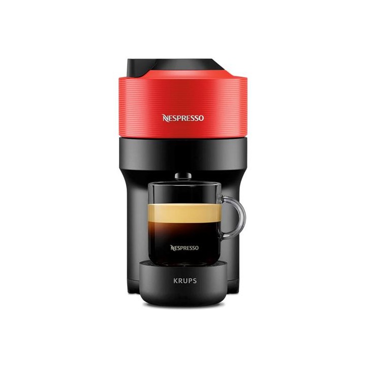 Krups XN920510 Vertuo Pop Cafetera Nespresso Roja/Negra