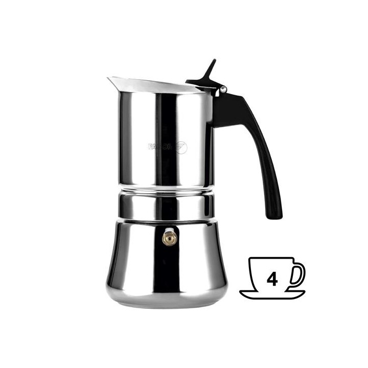 Fagor Etnica Cafetera Italiana de Acero 4 Tazas