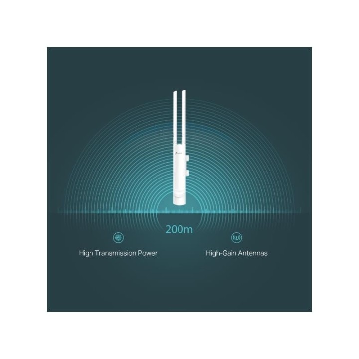 ACCESS POINT TP-LINK OMADA EAP110 WIFI N300 EXTERIOR POE