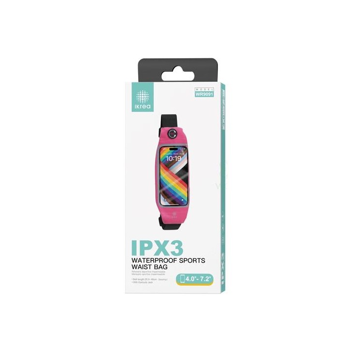 Riñonera Deportiva Impermeable 4.0-7.2" IPX3 Ikrea WR9091