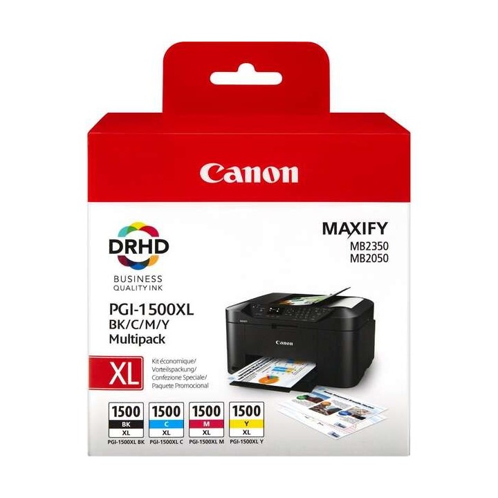 TINTA CANON PGI1500XL PACK 4 COLORES