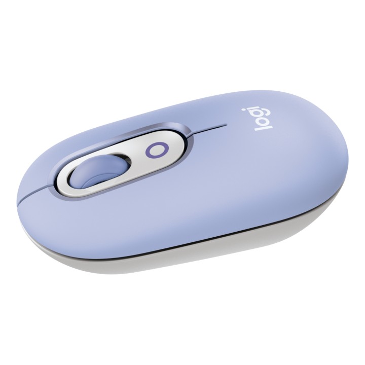 Logitech POP Mouse, ratón inalámbrico Bluetooth compacto y portátil con botones programables y clics discretos, tecnología