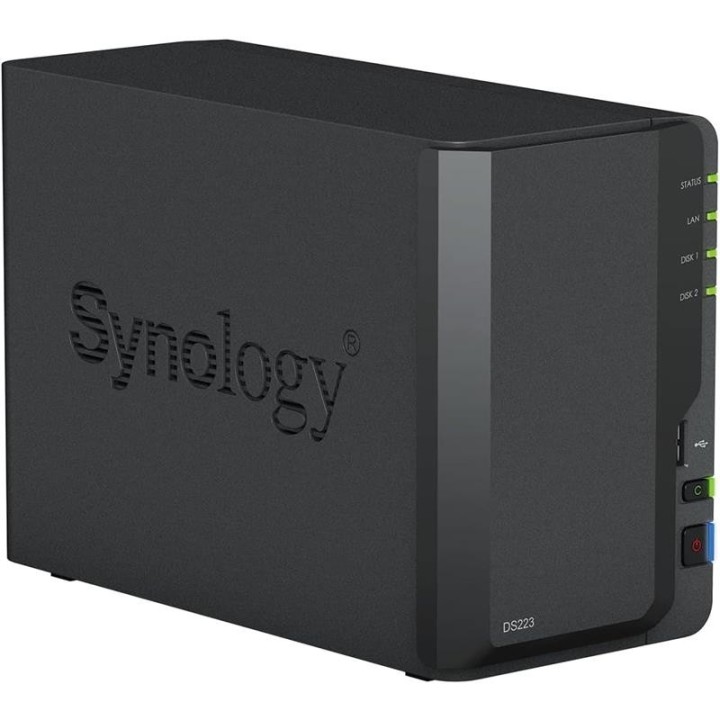 UNIDAD NAS SYNOLOGY 2 HDD/SSD DISKTATION CPU 1.7GHZ 4 NUCLEOS