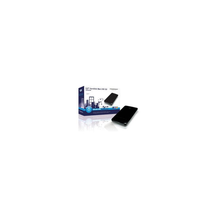 CAJA EXTERNA CONCEPTRONIC 3.5 SATA HD USB 3.0 NEGRO CHD3DUSB3