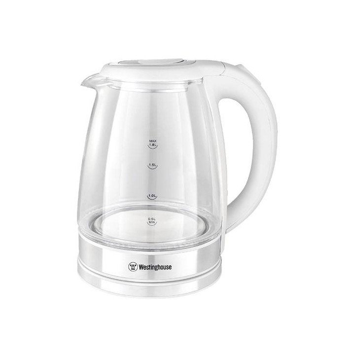 Westinghouse WKWKKL21WH Hervidor de Cristal 1.8 Litros 1.500W Sin Cable