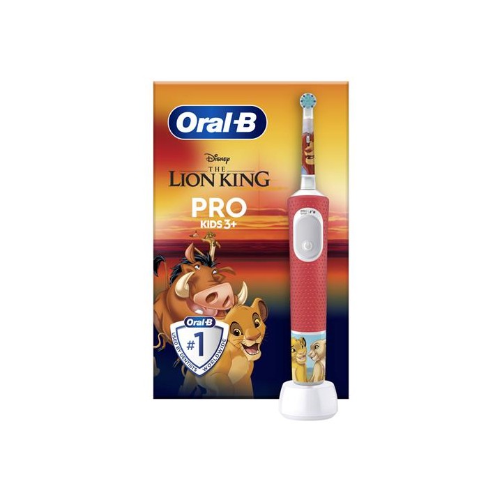 Braun Oral-B Cepillo de Dientes Vitality Pro Kids 3+ El Rey León Rojo (D103.413.2K)
