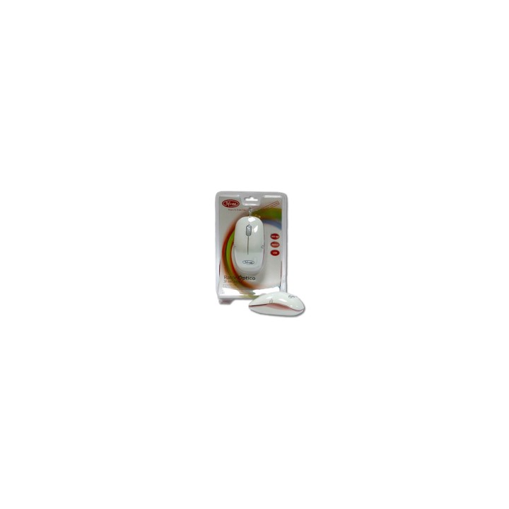 RATON 3FREE USB OPTICO BLANCO ROSA 3F-MCM101/WP
