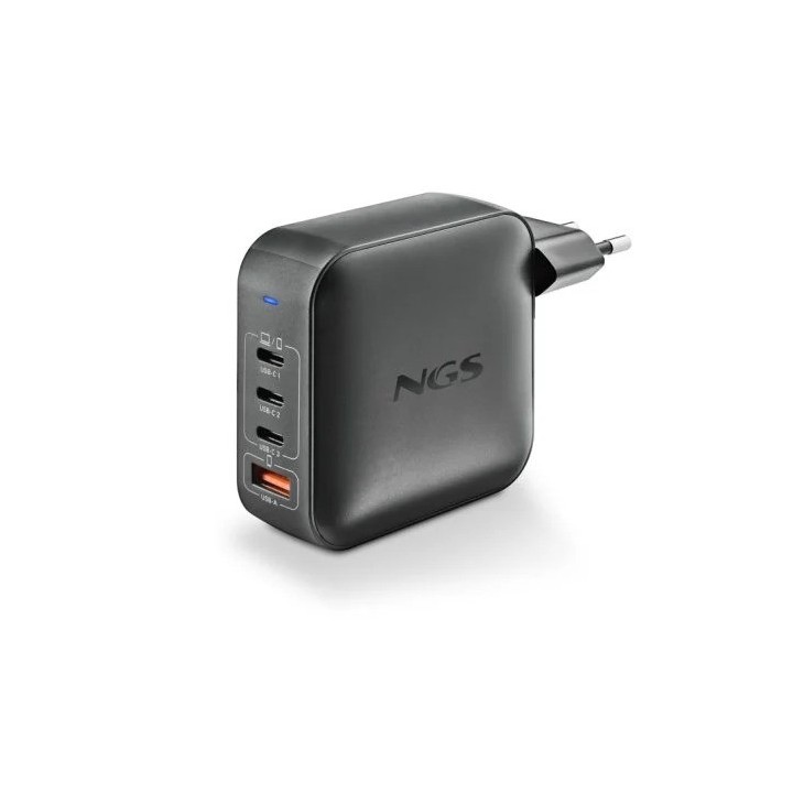 CARGADOR DE PORTATIL NGS BUD GAN 3XUSB-C/USB-A 165W BLACK