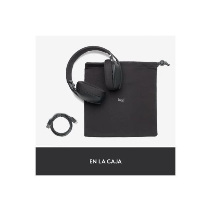 AURICULARES + MICROFONO LOGITECH ZONE VIBE 100 BLUETOOTH BLACK