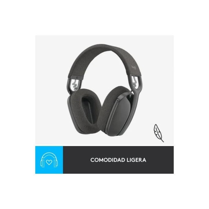 AURICULARES + MICROFONO LOGITECH ZONE VIBE 100 BLUETOOTH BLACK