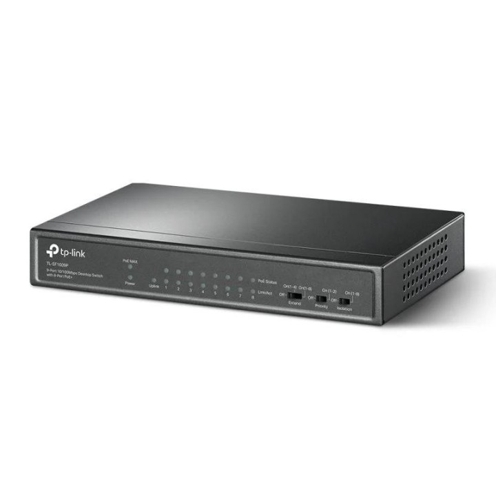 SWITCH TP-LINK ETHERNET 9 PUERTOS POE+ TL-SF1009P