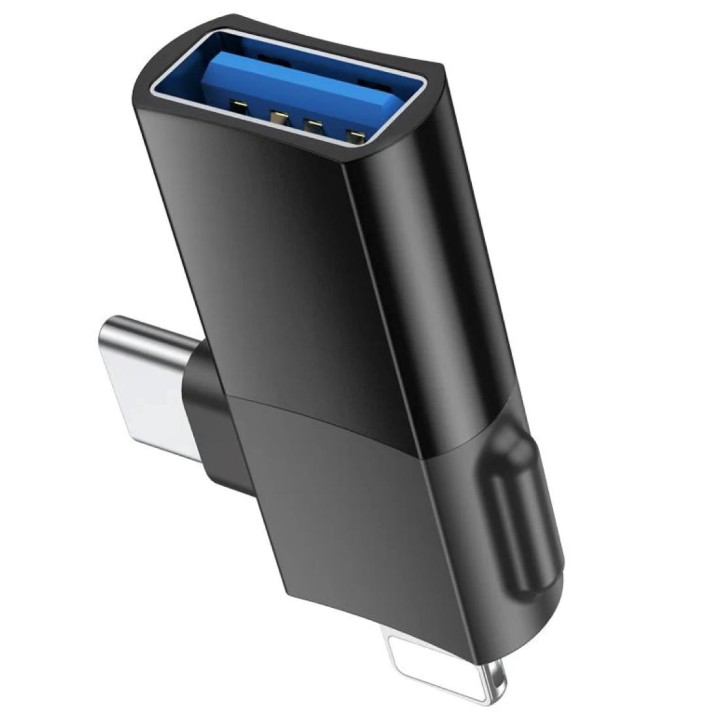 Hoco UA17 Adaptador 2-1 USB-A a USB-C y Lightning