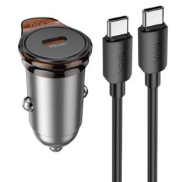 Cargador Coche USB-C 30W Hoco NZ16 + Cable USB-C