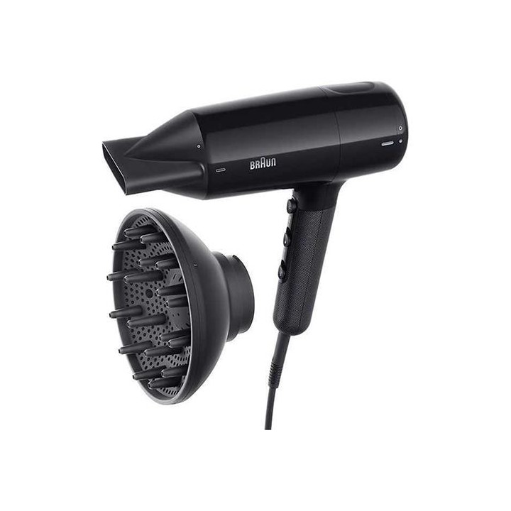 Braun BRHD225E Secador de Pelo con Difusor 2.200W Super Iontec